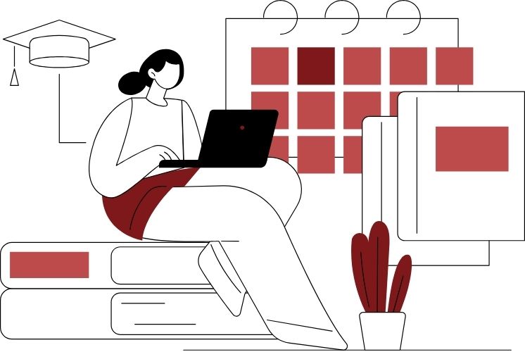 Students at a workshop table